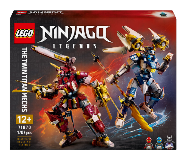 LEGO NINJAGO 71870 Bliźniacze tytanowe mechy - 1529849 - zdjęcie